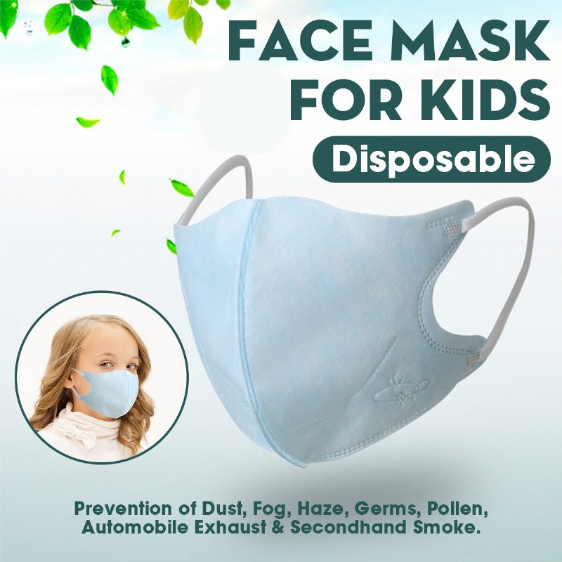 Jednorazová Detská Maska Trojvrstvová Ochranná Pm2.5 Meltblown Cloth 3d