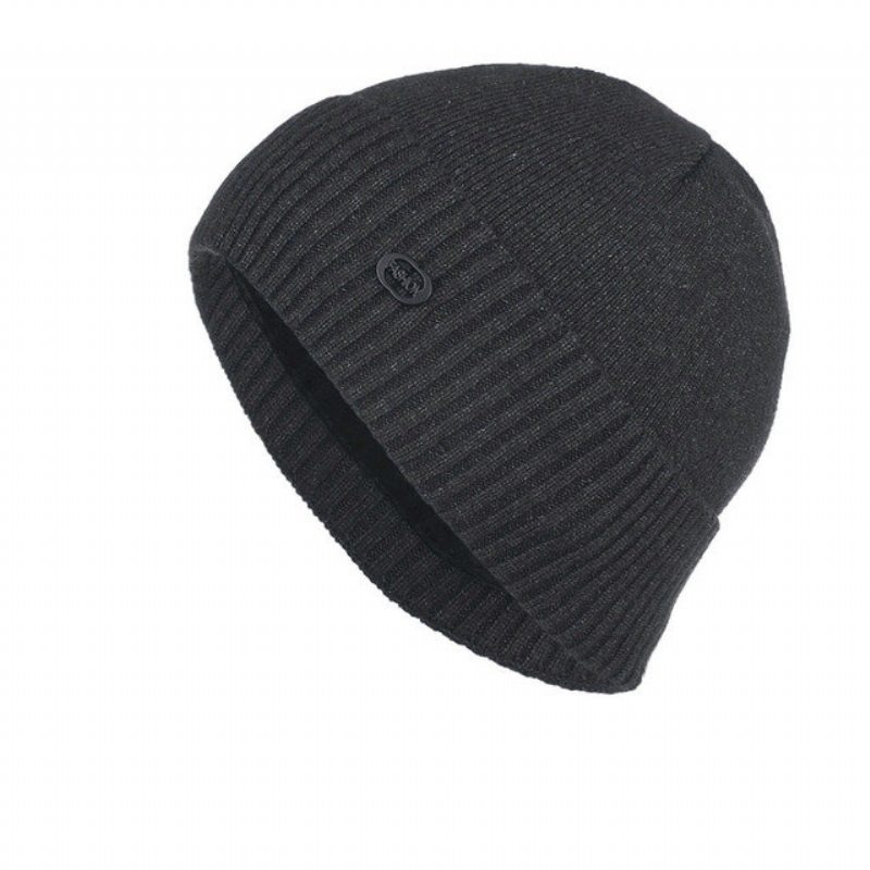 Pánska Dámska Šiltovka Plus Plain Head Knitted Sweater Cap Čiapky S Čiapkou