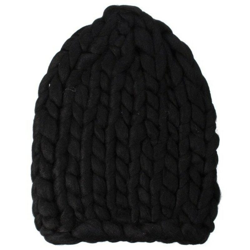 Pletená Háčkovaná Čiapka Gorro Bonnet Dome Cap Robustný Trojuholníkový Stereo Klobúk S Čiapkou