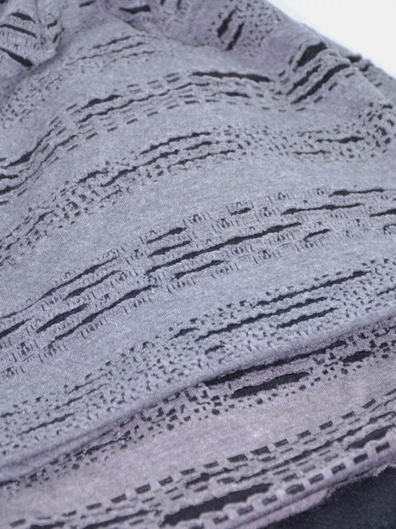 Unisex Bavlna Geometrické Pruhované Horizontálne Prerušované Otvory Dvojvrstvová Priedušná Módna Čiapka Bez Okrajov