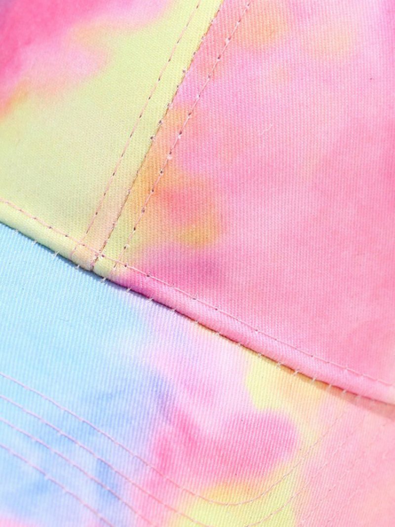 Unisex Bavlna S Vrchným Prešívaním Farebná Farba Na Kravatu Nastaviteľná Ležérna Slnečná Čiapka