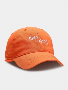 Unisex Bavlna Vyšívanie List Neformálne Vonkajší Slnečník Poľovníctvo Blazing Orange Safety Baseball Hat
