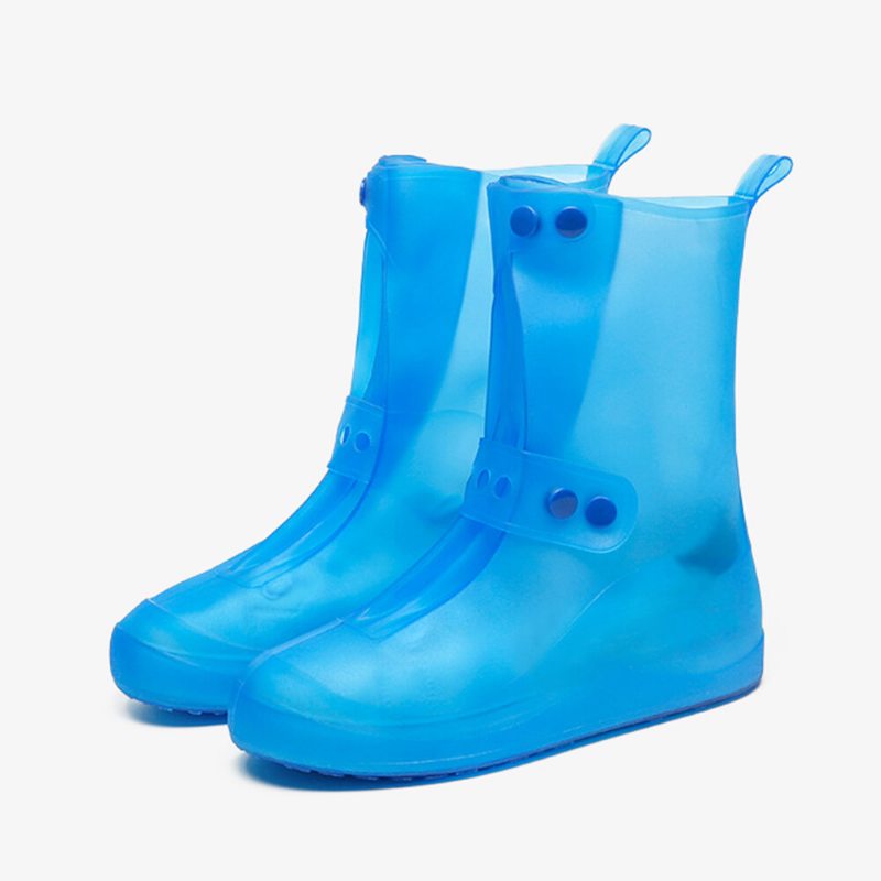 Unisex Hrubé Vodotesné Protišmykové Priehľadné Topánky Proti Dažďu Ochranný Kryt Chodidiel