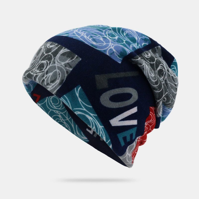 Unisex Letter Print Twist Hat Čiapka S Čiapkou