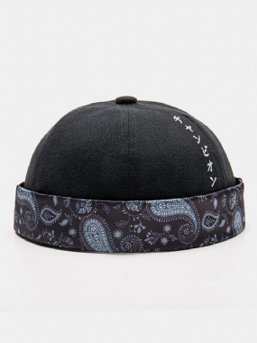 Unisex Polyester Bavlna Japonské Písmo Perris Vzor Tlač Všestranná Čiapka Bez Okraja Landlord Cap Skull Cap