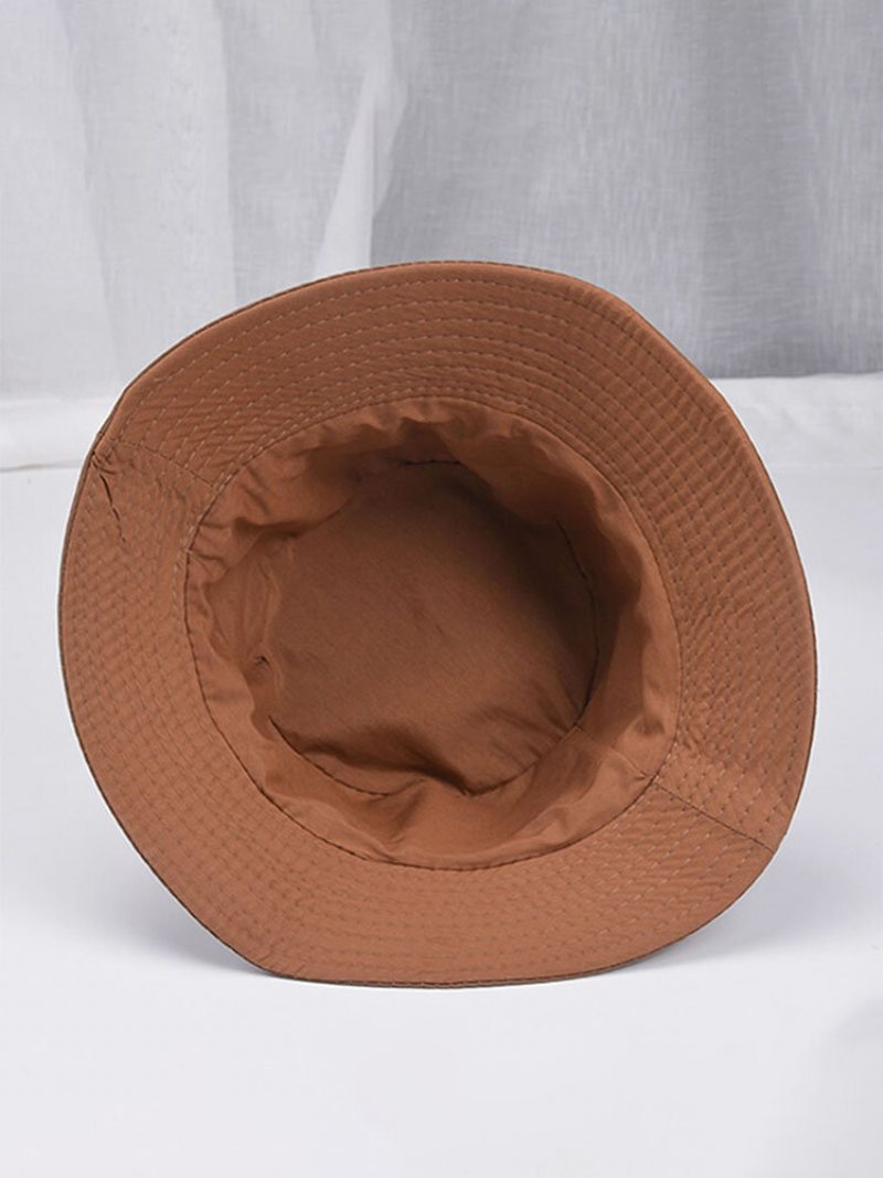 Unisex Polyester Jednofarebný Outdoor Ležérny Skladací Klobúk Shade Bucket Cestovný Proti Slnku