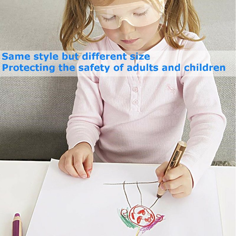 Unisex Ľahké Bezpečnostné Detské Okuliare Proti Zahmlievaniu Ochranné Pre Dospelých Odolné Chrípke