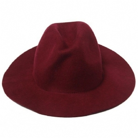 Vintage Dámska Vlnená Gulička Trilby Čiapka So Širokým Okrajom Stuha Fedora Jazz Hat