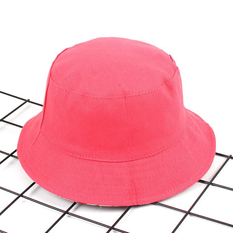 Women Print Flamingo Canvas Bucket Klobúk Vonkajší Slnečník Fisherman Cap