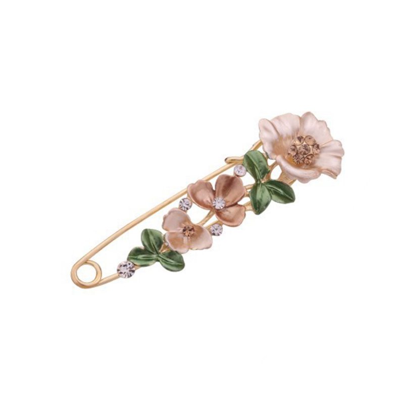 Kvetinová Brošňa Pre Ženy Luxusné Ozdobné Brošne Olejomaľba Pin Elegantné Šaty Šperky