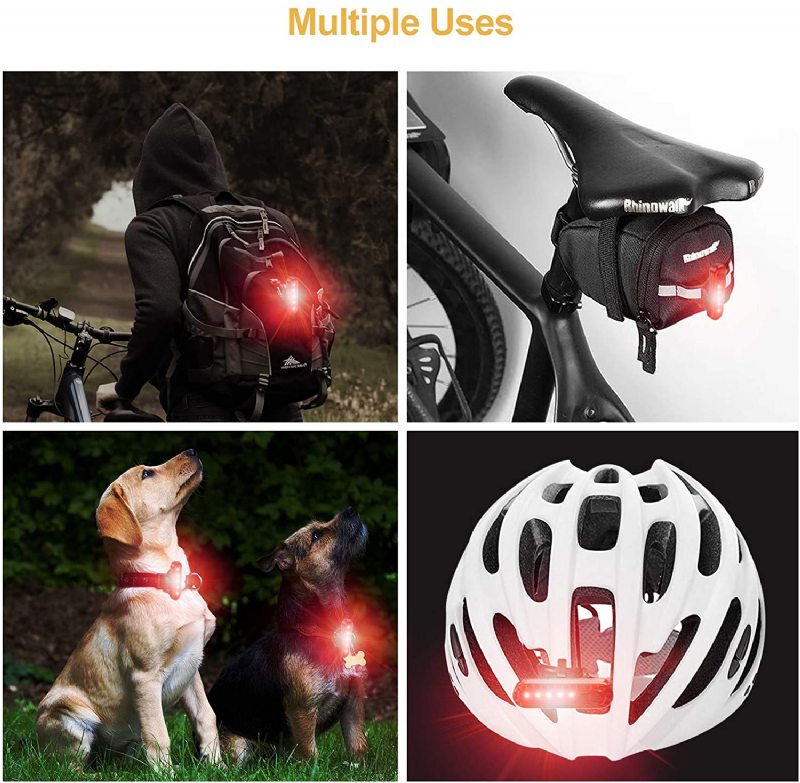 2pcs Usb Dobíjacie Led Zadné Svetlo Na Bicykel Bezpečnostné Výstražné Na Na Horský Príslušenstvo K Bicyklu Na Športový