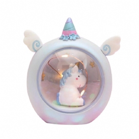 Fairy Unicorn Snow Globe Nočné Svetlo Pre Deti Dievčatá Vnučky Bábätká Darček K Narodeninám Pekná Kreatívna Led Jednorožec Krištáľová Guľová Lampa