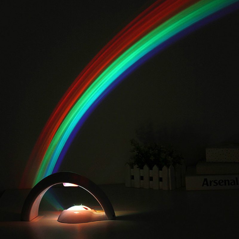 Romantické Nočné Svetlo Lucky Rainbow Projektorová Lampa 10-minútové Automatické Vypnutie Pre Domácu Dekoráciu Alebo Darček Pre Deti