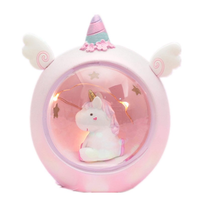 Stolová Lampa Unicorn Creative Živicová Hviezda Dekorácia Do Spálne S Nočným Svetlom Pre Študentky Použite Lampu Na Okrúhly Stôl