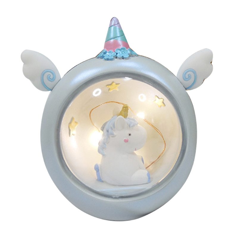 Stolová Lampa Unicorn Creative Živicová Hviezda Dekorácia Do Spálne S Nočným Svetlom Pre Študentky Použite Lampu Na Okrúhly Stôl